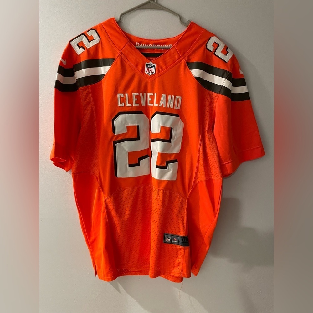 Nike NFL Cleveland Browns Jabrill Peppers Orange Jersey size 48 1 grande